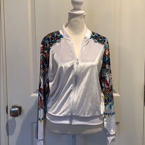 Unique "lucky in love" girls tennis jacket